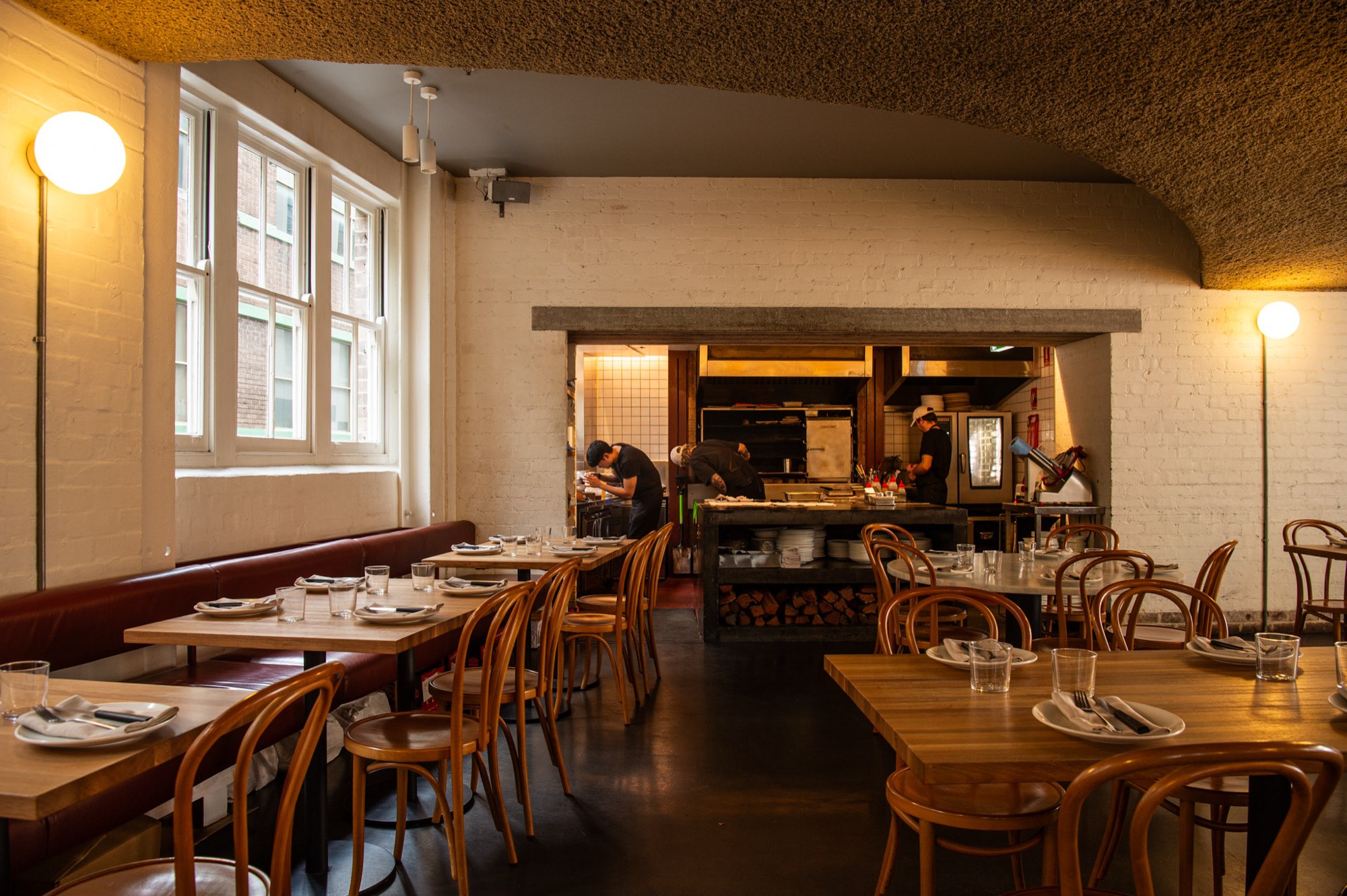 The dining room at Poly, Sydney