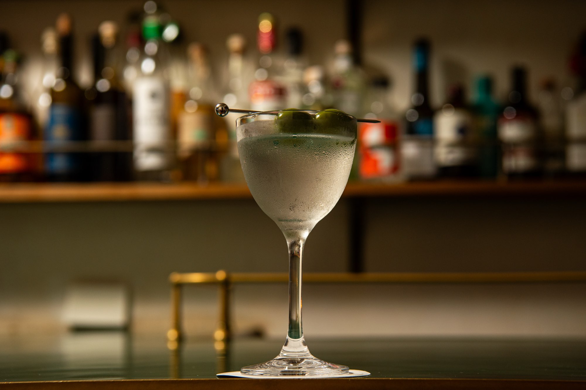 A martini on the bar at 10 William Street